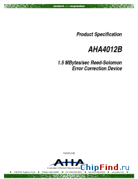 Datasheet  AHA4012