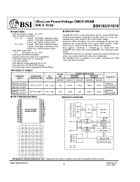 Datasheet  BS616UV1010