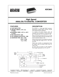 Datasheet  ADC803
