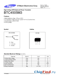 Datasheet  BTC4505M3