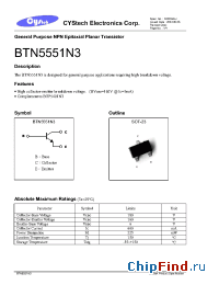 Datasheet  BTN5551N3