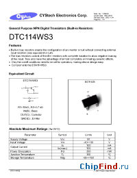 Datasheet  DTA114WS3