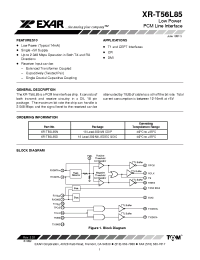 Datasheet  XR-T56L85