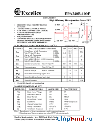 Datasheet  EPA240B-100F