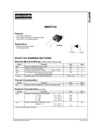 Datasheet  MBRP745