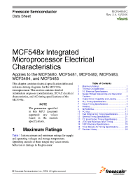 Datasheet  MCF548x