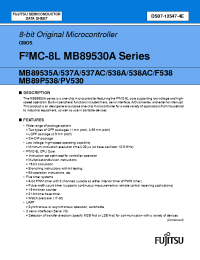 Datasheet  MB89PV530