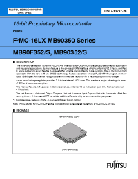 Datasheet  MB90350