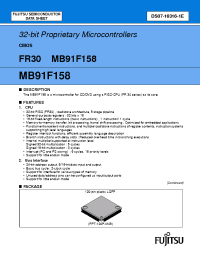 Datasheet  MB91F158