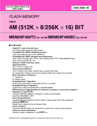 Datasheet  MBM29F400TC