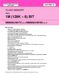 Datasheet  MBM29LV001BC