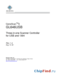 Datasheet  GL646USB