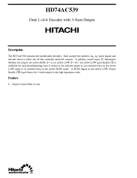 Datasheet  HD74AC539