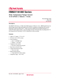 Datasheet  HM62V16100I