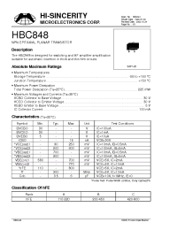 Datasheet  HBC848