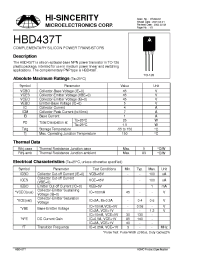 Datasheet  HBD437T