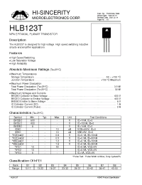 Datasheet  HLB123T
