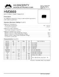 Datasheet  HM3669