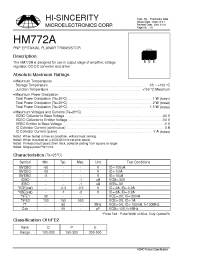 Datasheet  HM772A