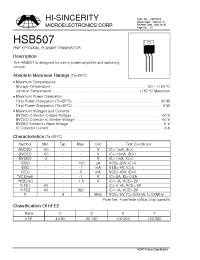 Datasheet  HSB507