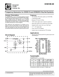 Datasheet  ICS9159M-20