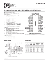 Datasheet  ICS932S203