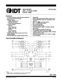 Datasheet  IDT7027S