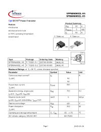 Datasheet  SPB80N06S2L-H5