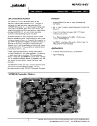 Datasheet  HSP50016-EV