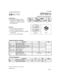 Datasheet  IRF8910
