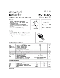 Datasheet  IRG4BC30U