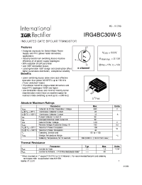 Datasheet  IRG4BC30W-S