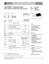 Datasheet  DSEC60-06A