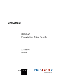 Datasheet  RC1800