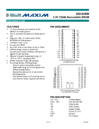 Datasheet  DS1245W-150