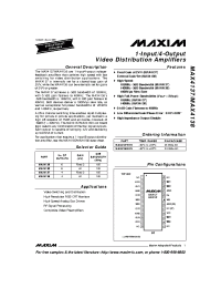 Datasheet  MAX4137