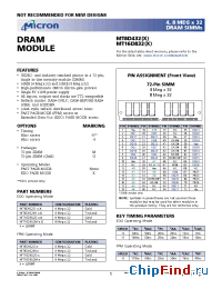 Datasheet  MT8D432M-x
