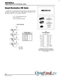 Datasheet  MC10113
