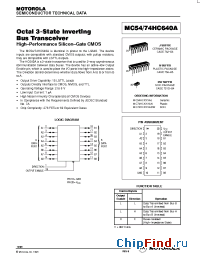Datasheet  MC54/74HC640A