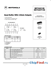 Datasheet  MC74AC126