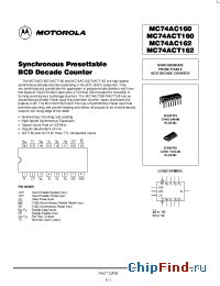 Datasheet  MC74AC160