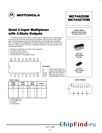 Datasheet  MC74AC258