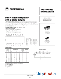 Datasheet  MC74AC353