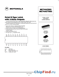 Datasheet  MC74AC563