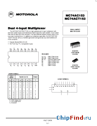 Datasheet  MC74ACT153