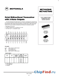 Datasheet  MC74ACT640