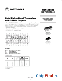 Datasheet  MC74ACT643