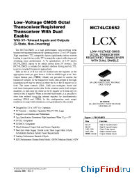 Datasheet  MC74LCX652