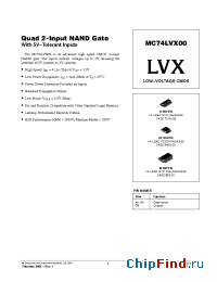 Datasheet  MC74LVX00