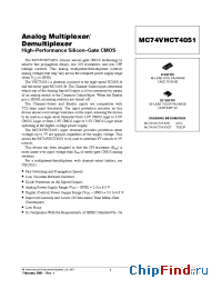 Datasheet  MC74VHCT4051